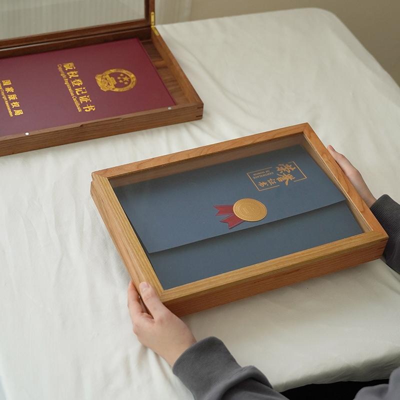 Clarion Solid Walnut Document Organizer