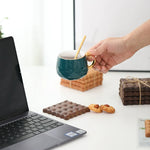 4pcs Biscuit Crunchy Style Coaster Set