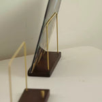 Arvo CD album display holder crafted from solid walnut