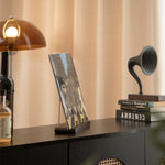 Arvo solid wood album display stand with elegant finish