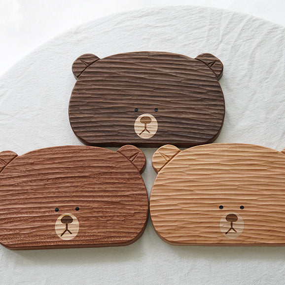 Bearly Cute wooden serving tray for gatherings