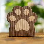 Black Walnut Cat Paw Wooden Coasters