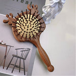 Black Walnut Elk Air Cushion Hair Brush for daily grooming