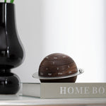 Black Walnut Globe Perpetual Calendar