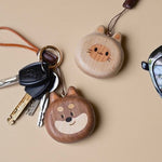 Cat Dog Wooden Key Chain