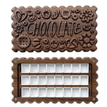 Choco Black Walnut Watercolor Palette Box on artist desk