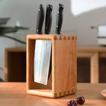 Cleave Solid Wood Knife Block in modern kitchen