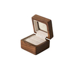 Close-up of wood grain on Lumina ring box