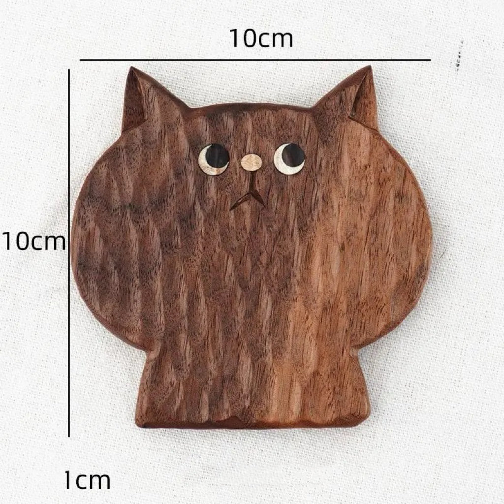 Creative Bear Coasters Black Walnut