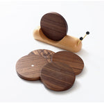 Creative Wood Coasters Snail Shape