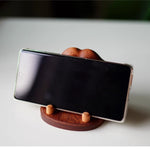 Cute Cat-paw Solid Wood Phone Stand for office desk