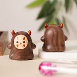 Cute Miyazaki No-Face Ornament Black Walnut