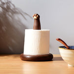 Cute Wooden Cat Paw Tissue Stand