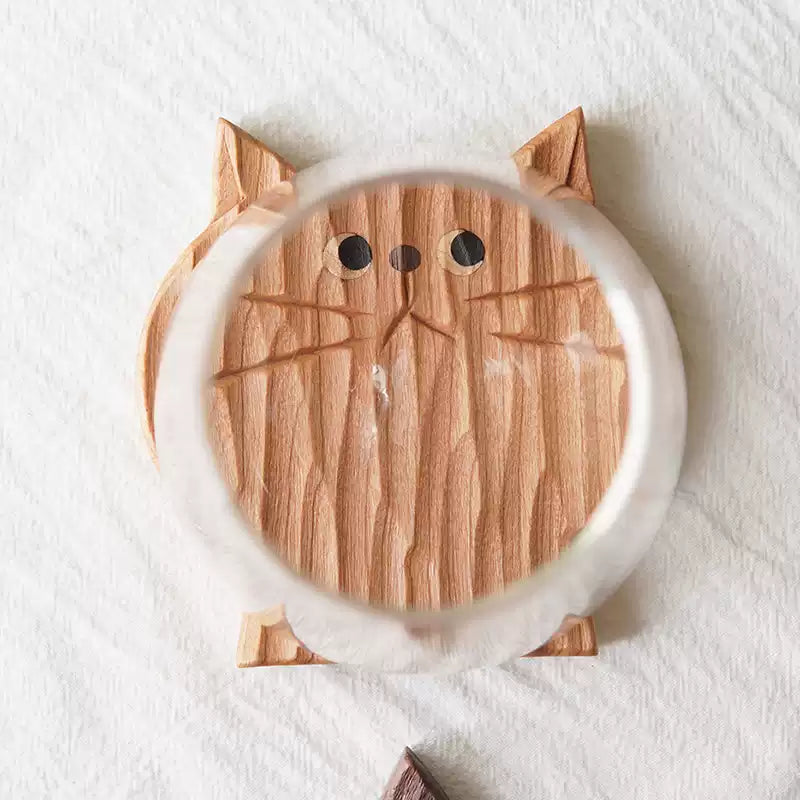 Cute Wooden Drink Mats