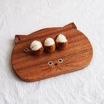Cute bear wooden board for cheese and snacks