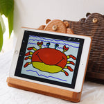 Cute wooden book holder in bear shape