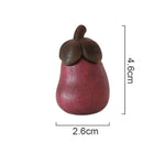 Eggplant Wooden Ornament