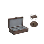 Emerald walnut box for minimal jewelry collections