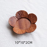Floral Pattern Wooden Coasters