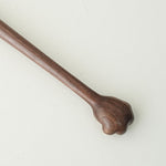 Handcrafted Black Walnut Back Scratcher for Adults