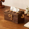 Handcrafted Black Walnut Wooden Tissue Box