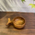 Handcrafted Burmese Teak Wooden Salad Bowl - Branch