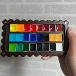 Handcrafted Choco Black Walnut Watercolor Palette Box