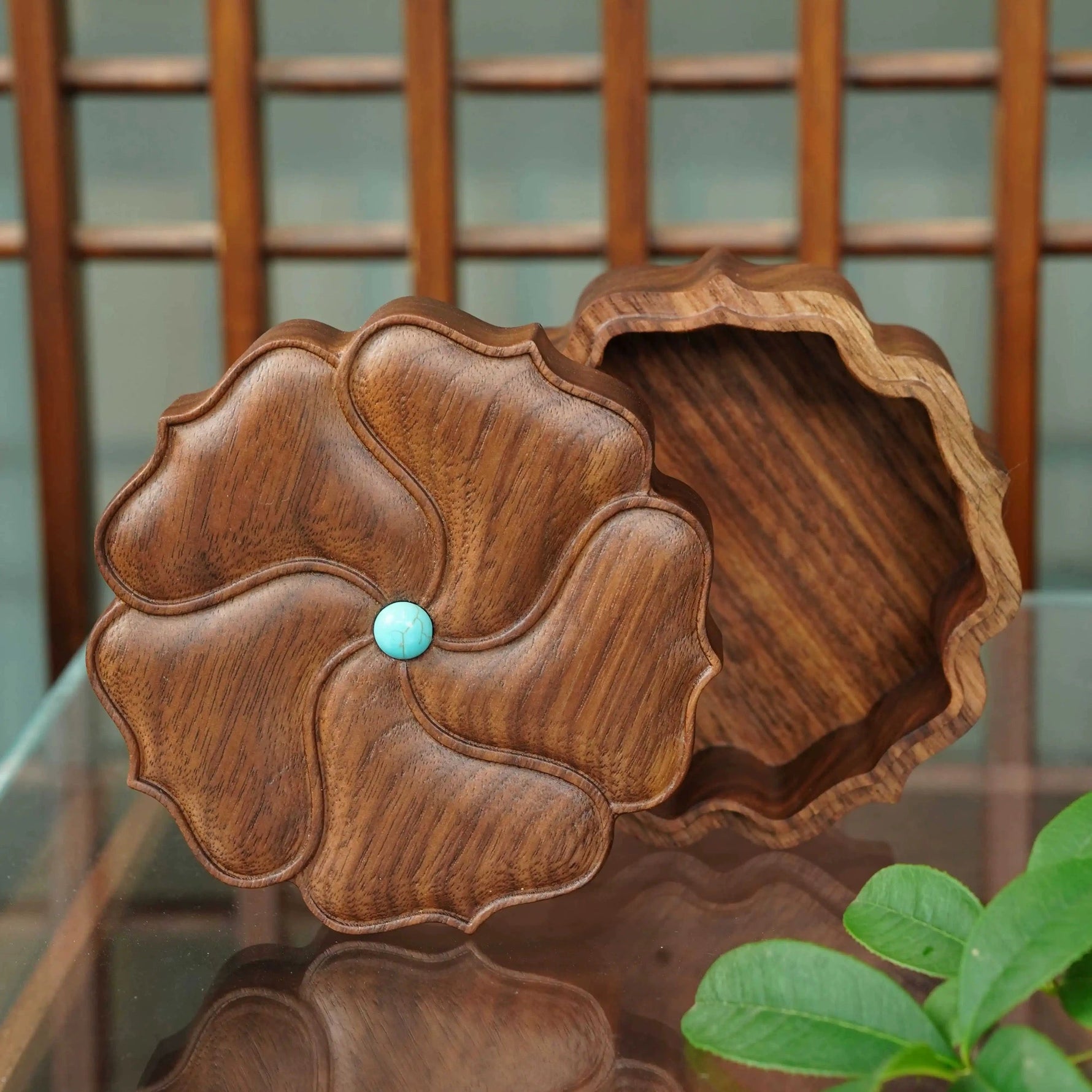 Handcrafted Walnut Blossom Jewelry Box