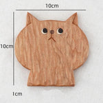 Handmade Bear Black Walnut Coasters