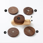 Handmade Creative Solid Wood Snails Coasters