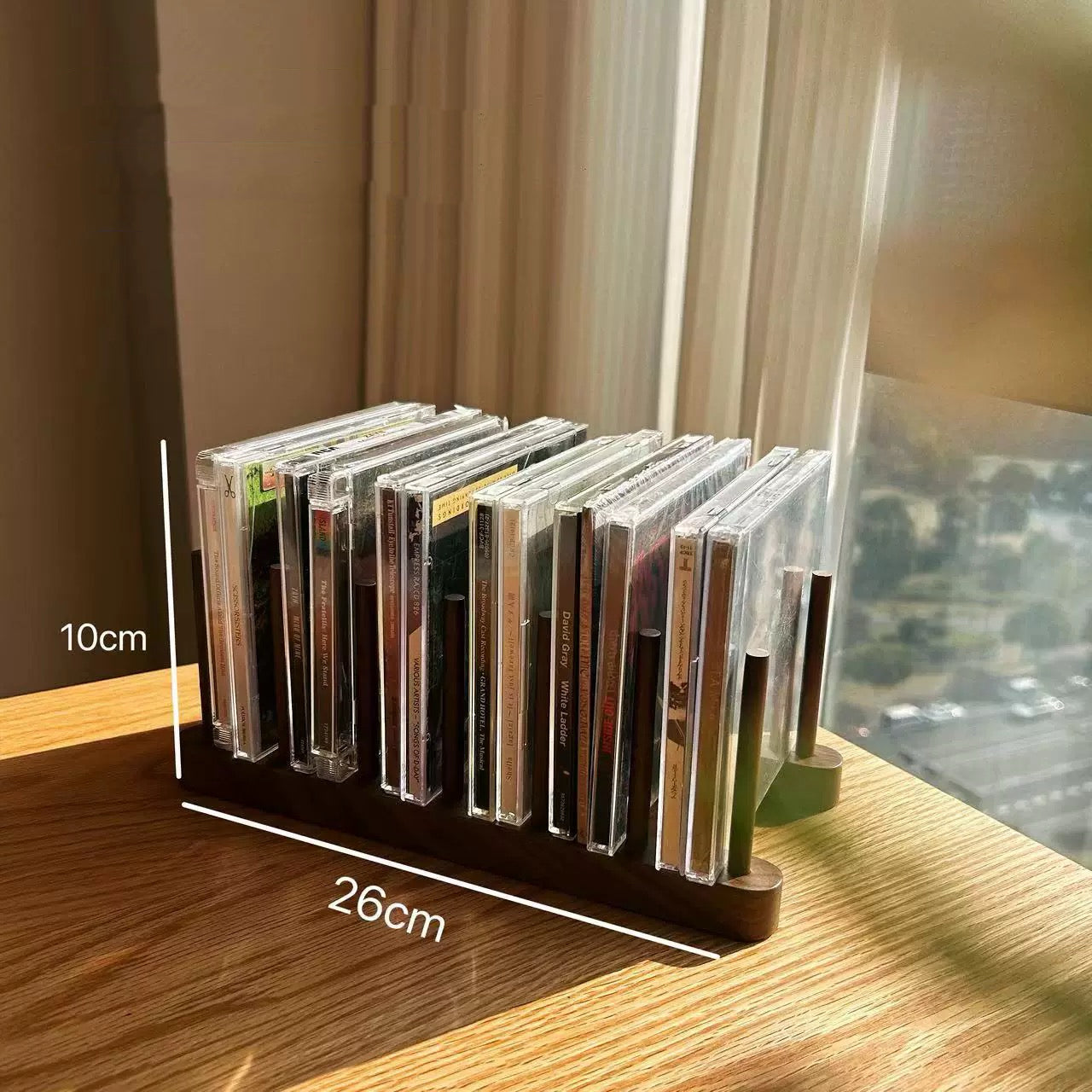 Tempora Solid Wood CD Display Rack