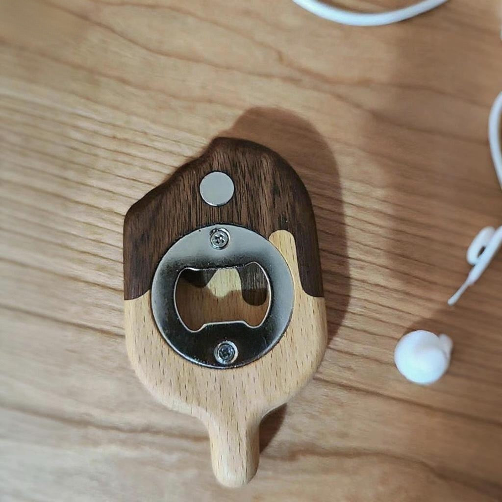 Ice Cream Shaped Fridge Magnet Bottle Opener