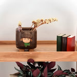 Lambie Walnut Desk Pen Holder