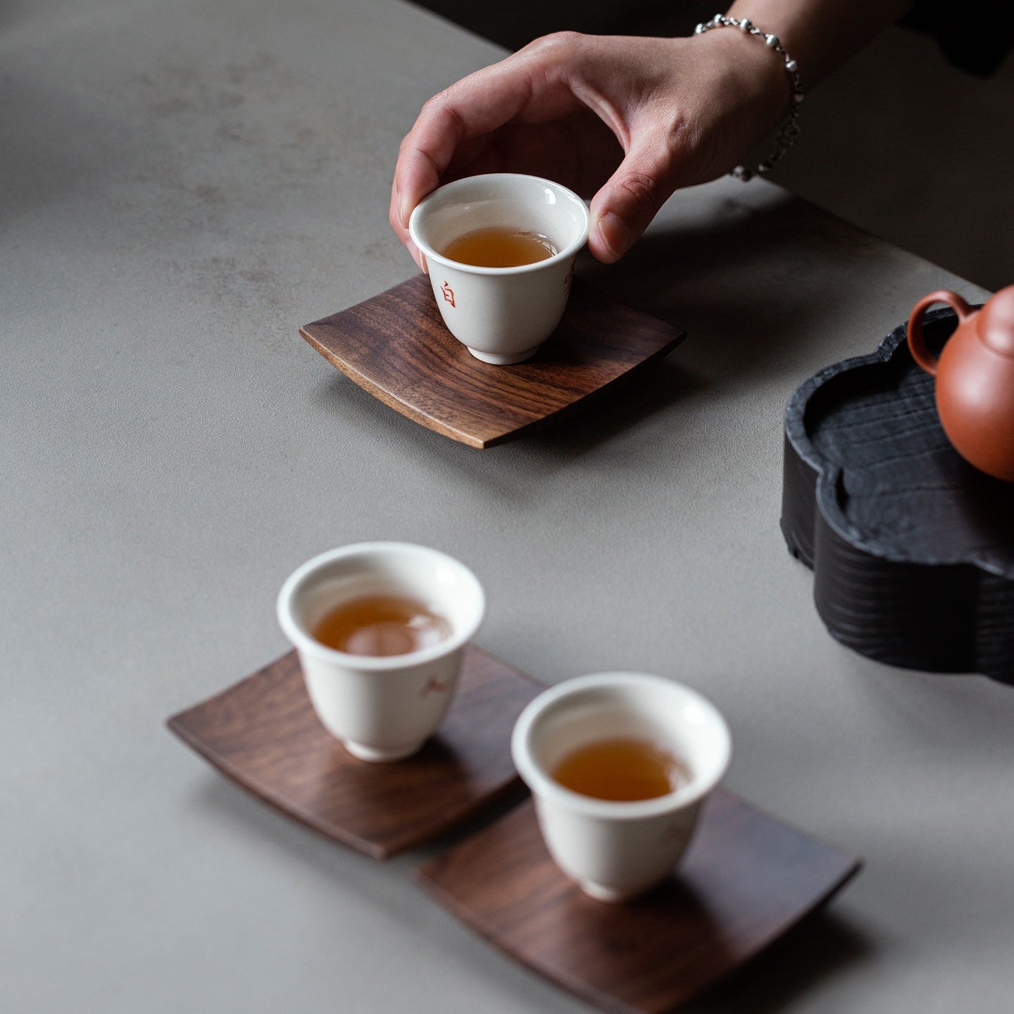 Minimalist Black Walnut Coasters