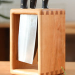 Minimalist Cleave Solid Wood Knife Block design