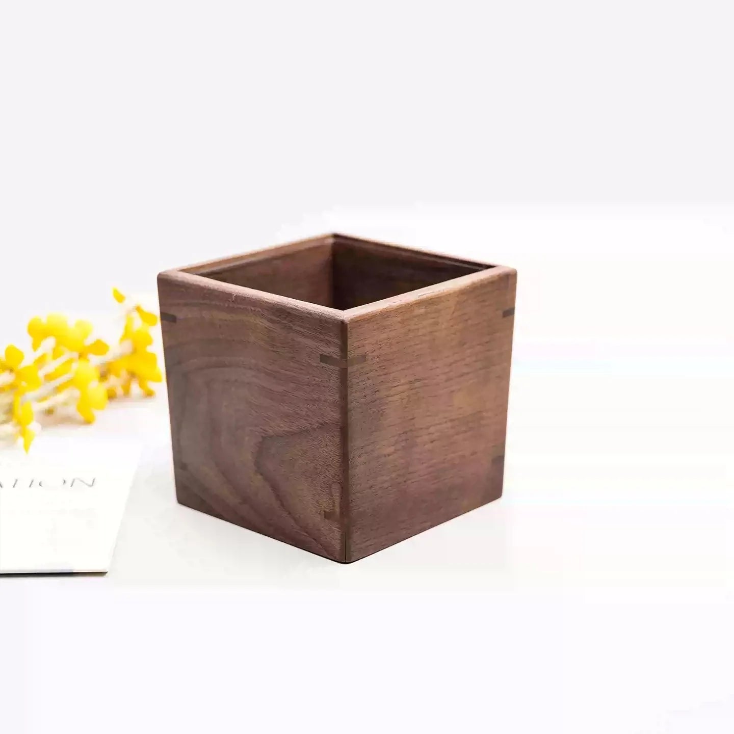 Minimalist Walnut Trash Box