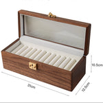 Minimalist black walnut bangles jewelry box
