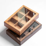 Moonlight jewelry box displaying rings, earrings, and bracelets