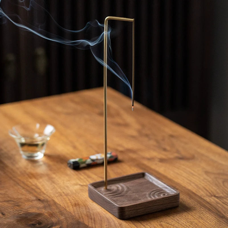 Natural Wood Incense Holder