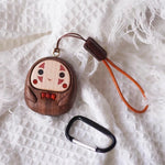 No-Face Character Wooden Keychain