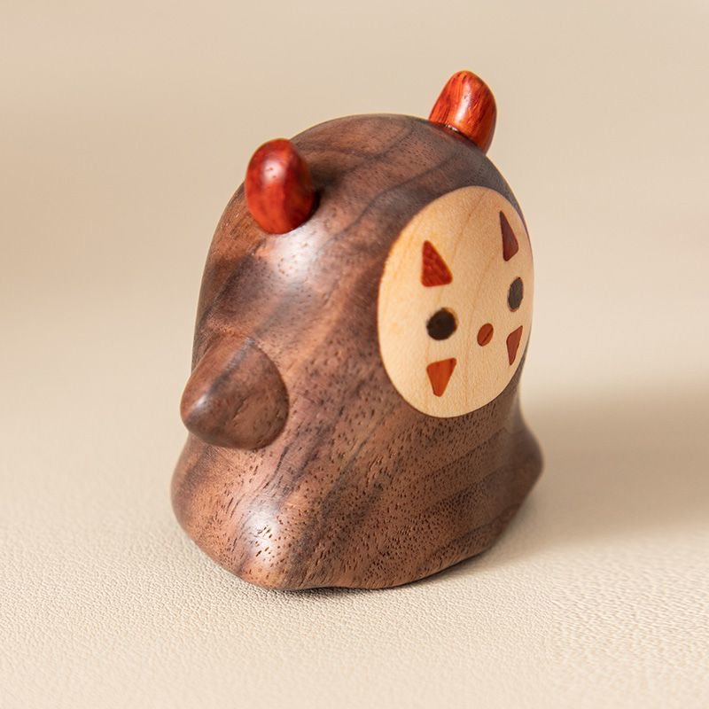 North American Black Walnut No-Face Decorative Ornament