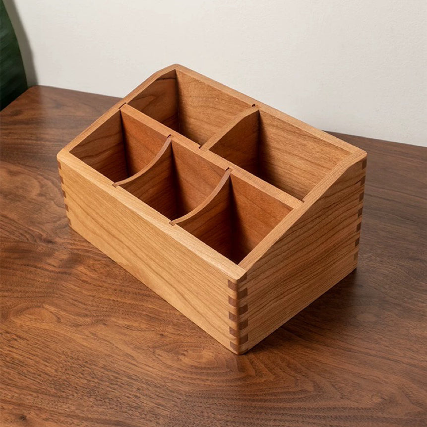 Pivo Black Walnut Organizer Box for small items and accessories