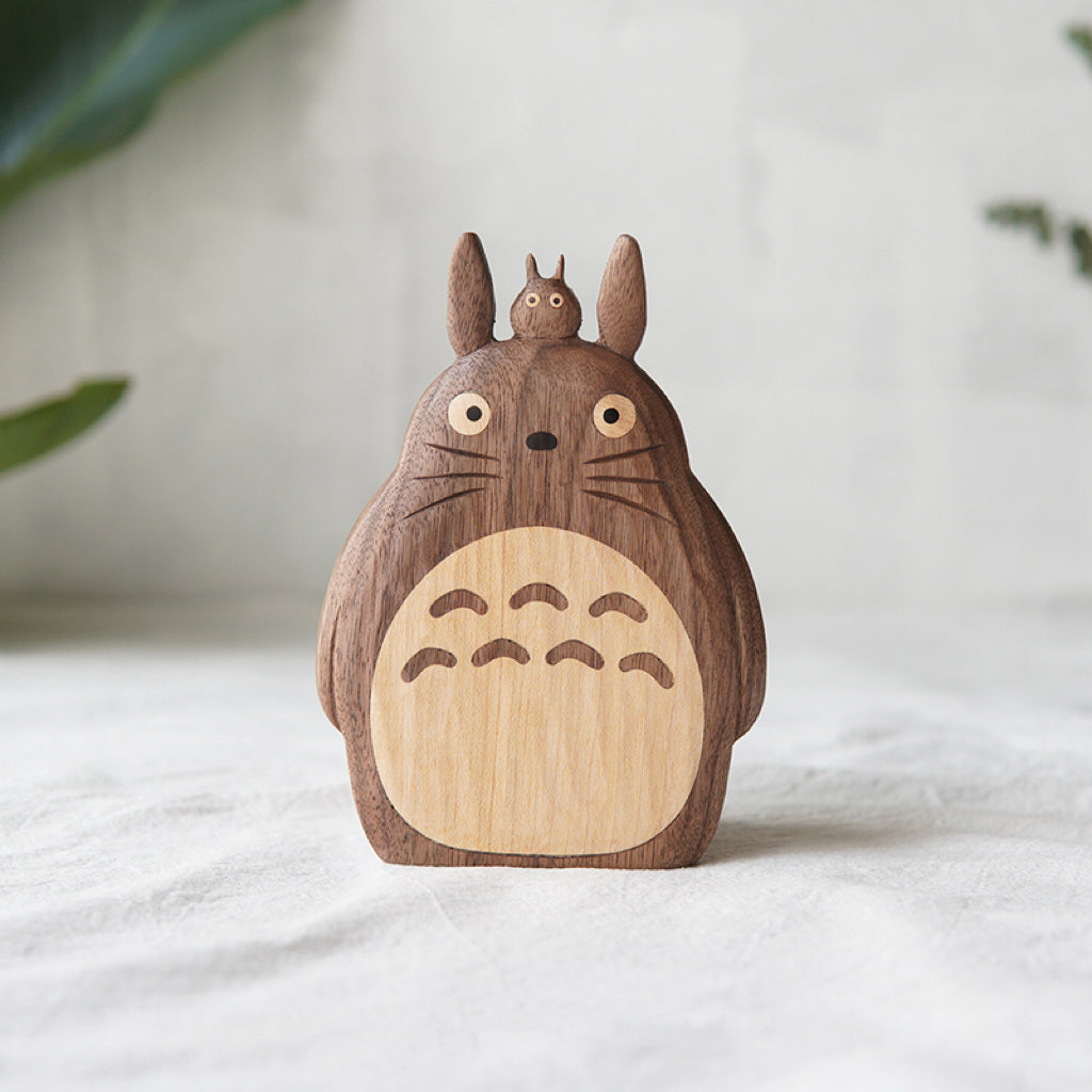 Premium Walnut Totoro Pen Holder