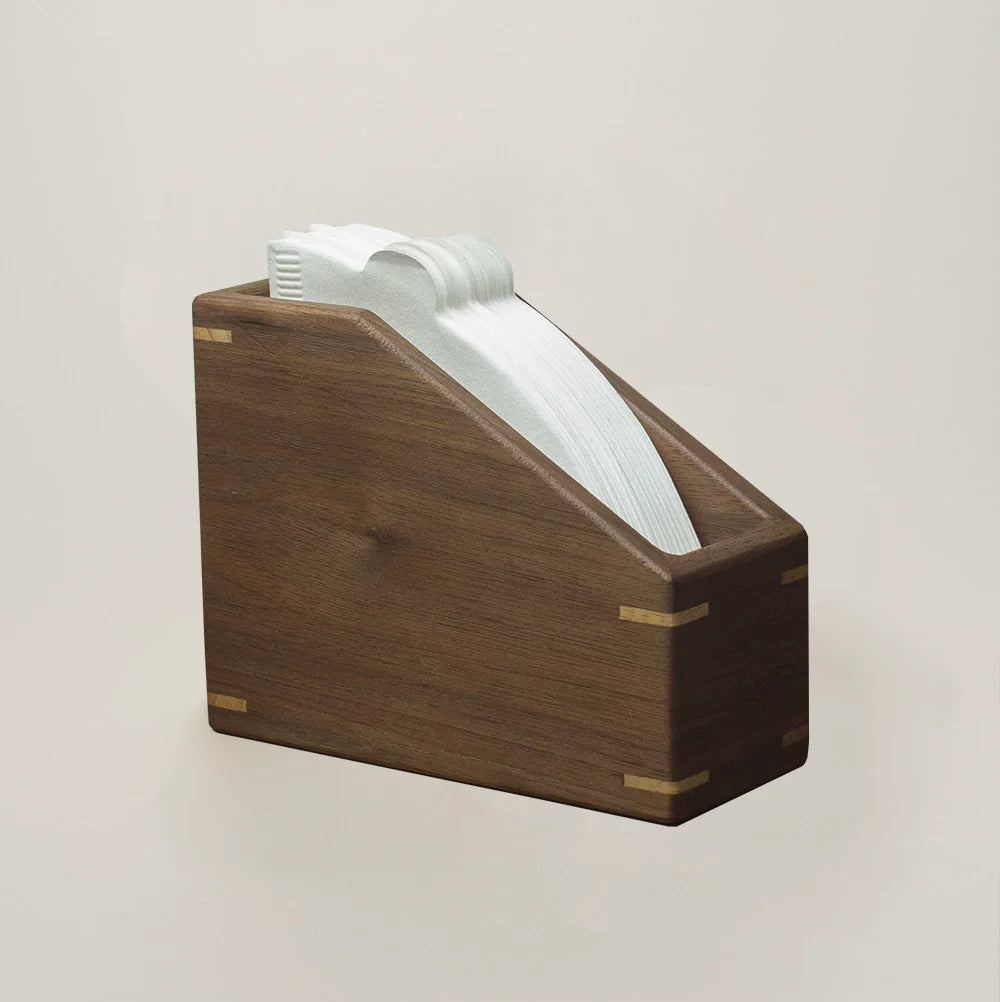 Premium Wooden Coffee Filter Rack