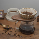 Premium wooden pour-over coffee stand for V60 drippers