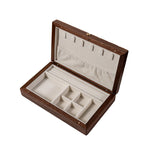 Retro-style Lunara Chocolate Black Walnut Jewelry Box