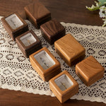 Side angle of Lumina solid wood ring box