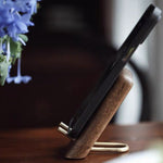 Simple Walnut Phone Stand