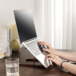 Solid walnut laptop holder