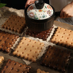 Square Wooden Cookie Trivet